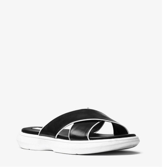 NWT Michael Kors Collection, Leather Sandals - Picture 2 of 4